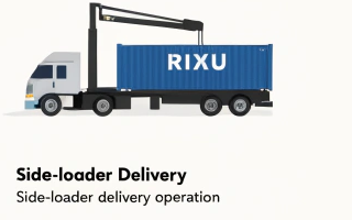 RIXU side-loader truck delivery